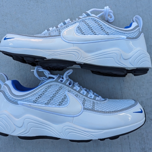 DS Nike Zoom Spiridon Retro White Platinum Blue - Picture 1 of 6